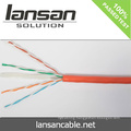 Lansan 4 pair utp cat6 network cables 305m 23awg BC pass fluke test good quality and factory price